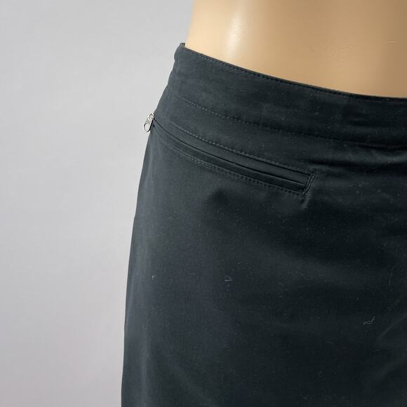 Patagonia Skirt Skort Women 10 Black Duway Golf Shorts Side Zip Active Casual - Picture 2 of 9